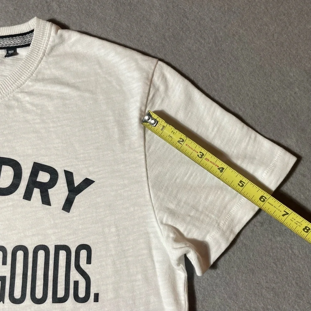 Superdry NY Men’s T-shirt White Size Large Short Sleeve